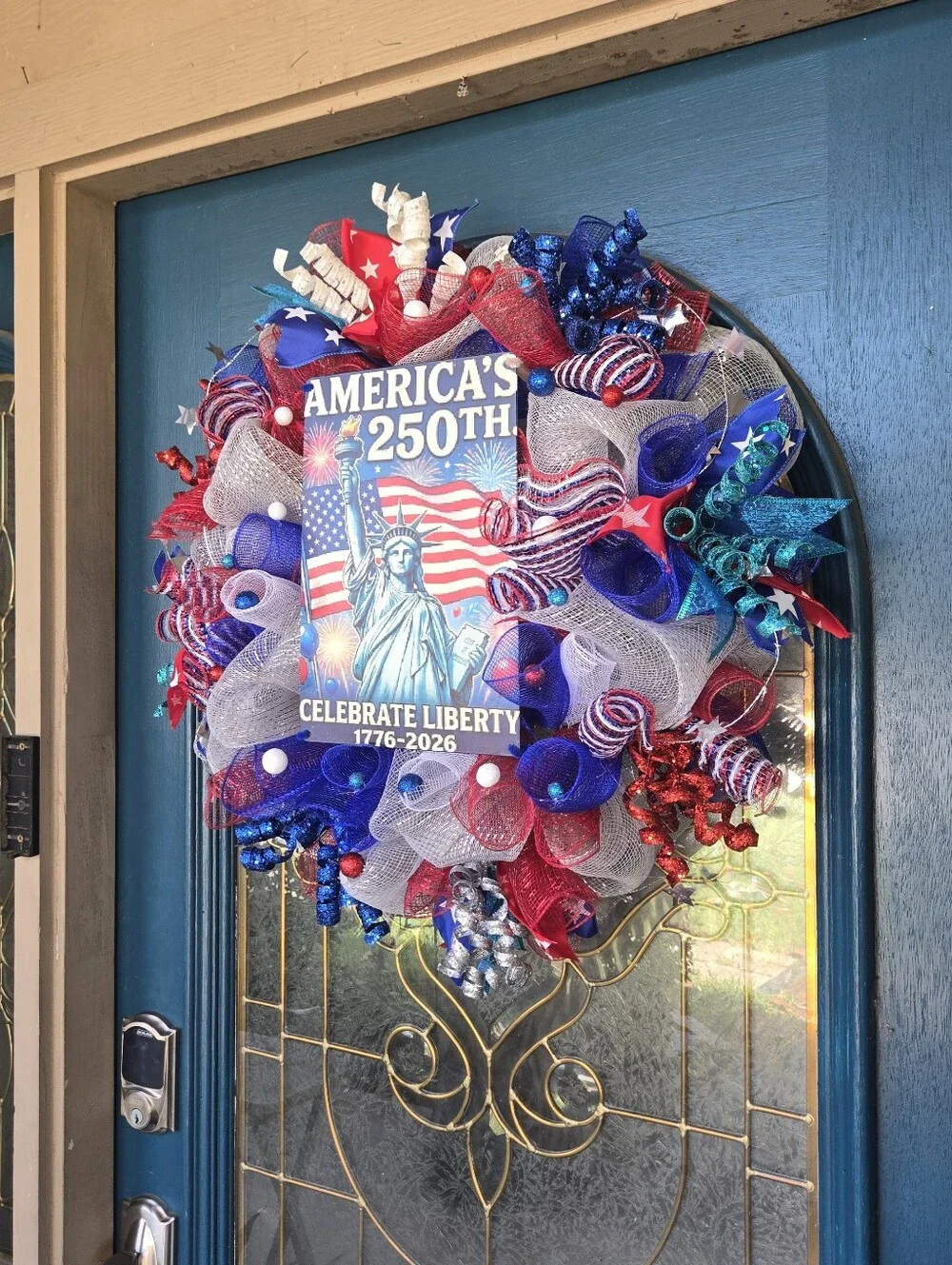 Celebrate Liberty 250th America Patriotic Wreath